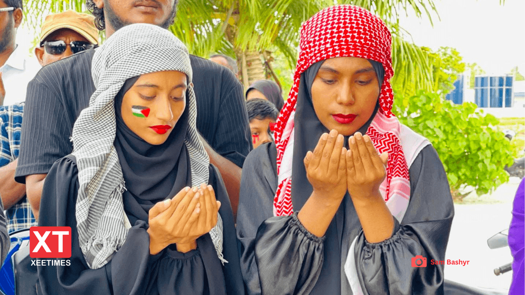 ފޮޓޯ: ދިވެހިން ފަލަސްޠީނާއެކު ތިބިކަން ސާބިތުކޮށްދީފި