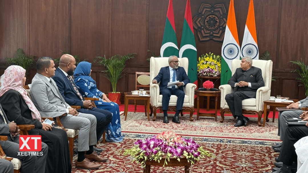 އިންޑިއާގެ ނައިބު ރައީސްގެ އަރިހަށް ރައްޔިތުންގެ މަޖިލީހުގެ ރައީސް ކުރެއްވި އިހްތިރާމްގެ ޒިޔާރަތް!