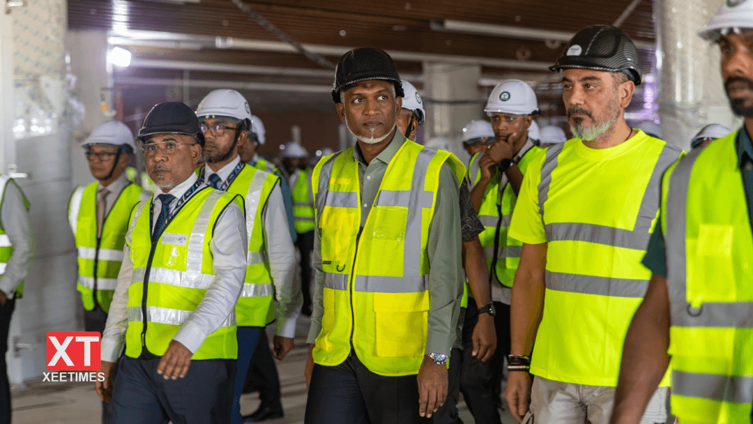 ފޮޓޯ: ވީއައިއޭގެ އައު ޓާމިނަލްގެ މަސައްކަތް ރައީސް ބައްލަވާލެއްވުން