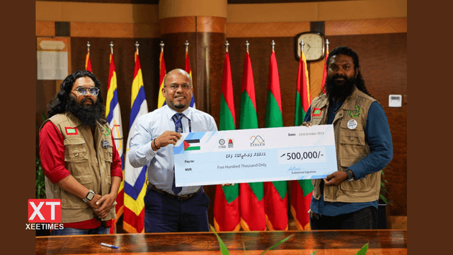ހާލުގައިޖެހިފައިވާ ފަލަސްޠީނުގެ ރައްޔިތުންނަށް އެހީވުމަށް ސްޓެލްކޯގެ ސީއެސްއާރުގެ ދަށުން 5 ލައްކަ ރުފިޔާ ހަދިޔާކުރުން