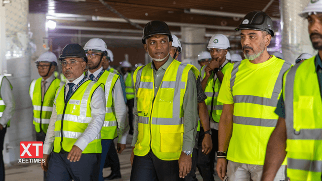 ފޮޓޯ: ވީއައިއޭގެ އައު ޓާމިނަލްގެ މަސައްކަތް ރައީސް ބައްލަވާލެއްވުން