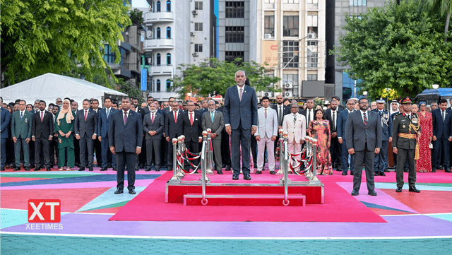ފޮޓޯ: ދިވެހި ރާއްޖޭގެ 60 ވަނަ މިނިވަން ދުވަހުގެ ދިދަނެގުމުގެ ޚާއްސަ ރަސްމިއްޔާތު