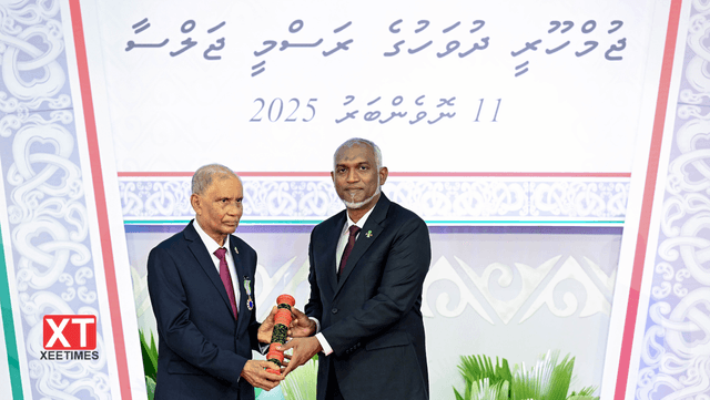 ނިޝާން މުލީގޭ ޝަރަފުގެ ޢިއްޒަތް ލިބިވަޑައިގެންނެވީ މުހައްމަދު ސާލިހަށް